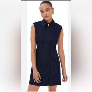 Veronica Beard Navy Dress with Gold Accent Size 4